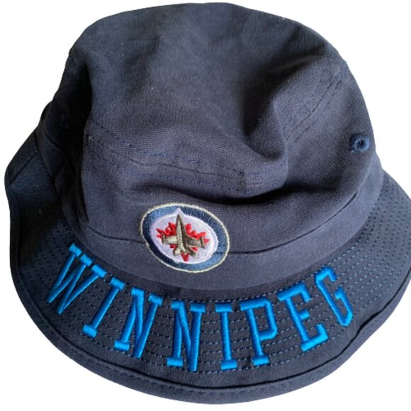 Reebok NHL Other - NHL Reebok Winnipeg Toddler Cotton Bucket Hat Navy Blue